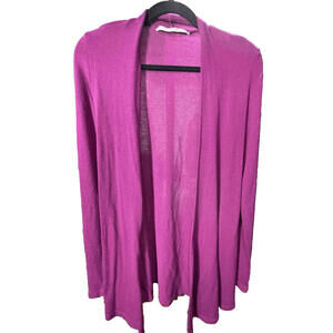 41 Hawthorn Womens Open Cardigan Sweater Lightweight Magenta Size Small